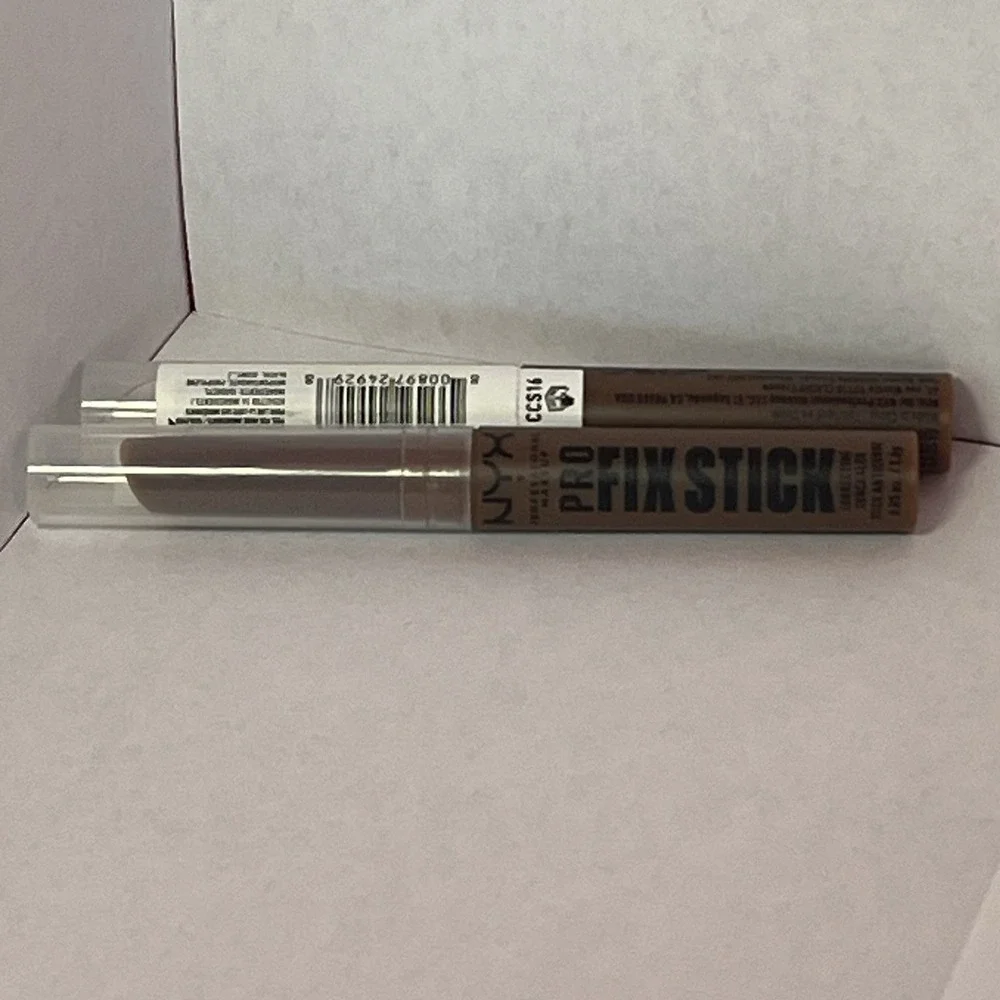 NYX Pro Fix Stick Correcting Concealer Lot of 2 (0.05oz / 1.6g)‎ CCS16 Walnut